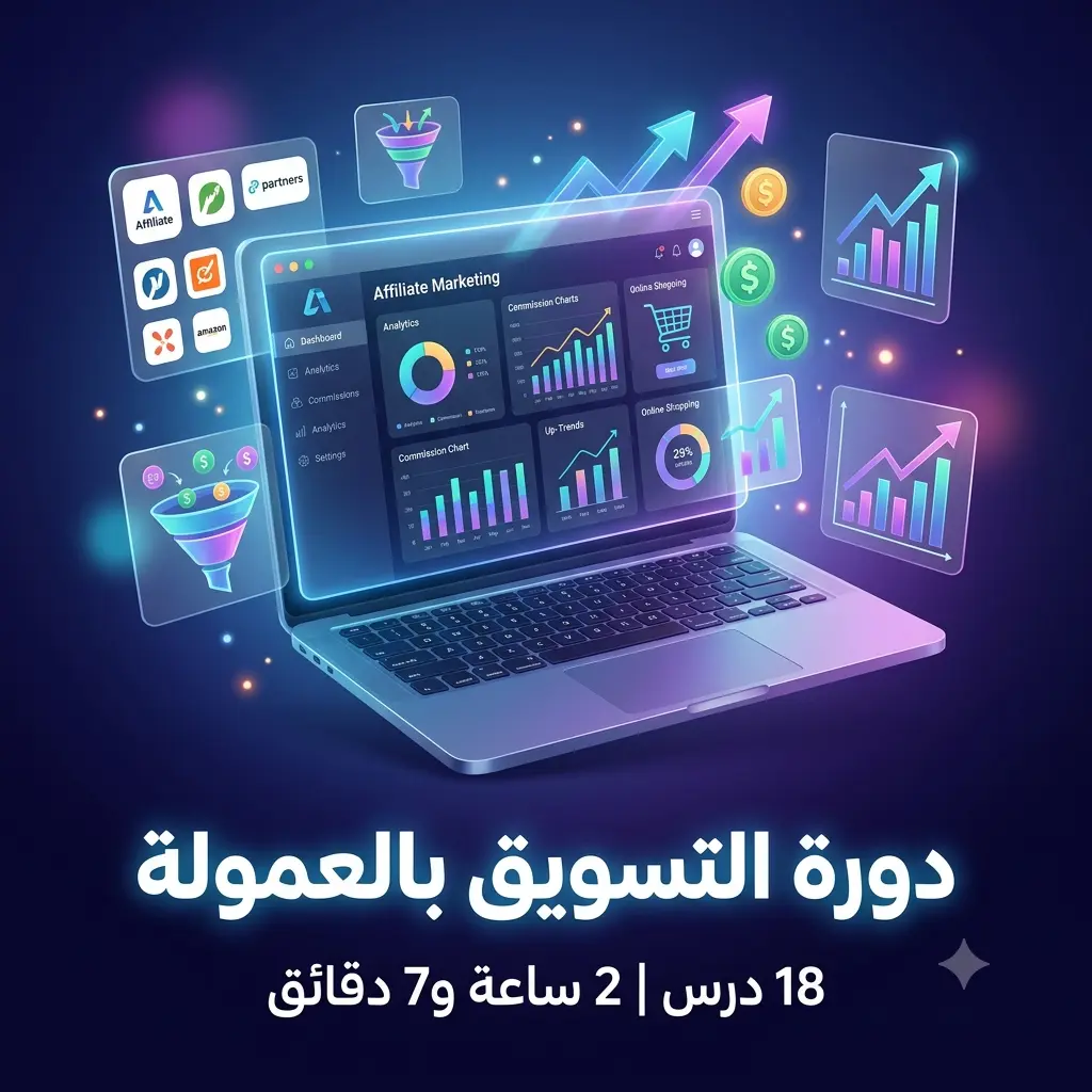كورس التسويق بالعمولة للمبتدئين تعلم الربح من منصات التسويق بالعمولة