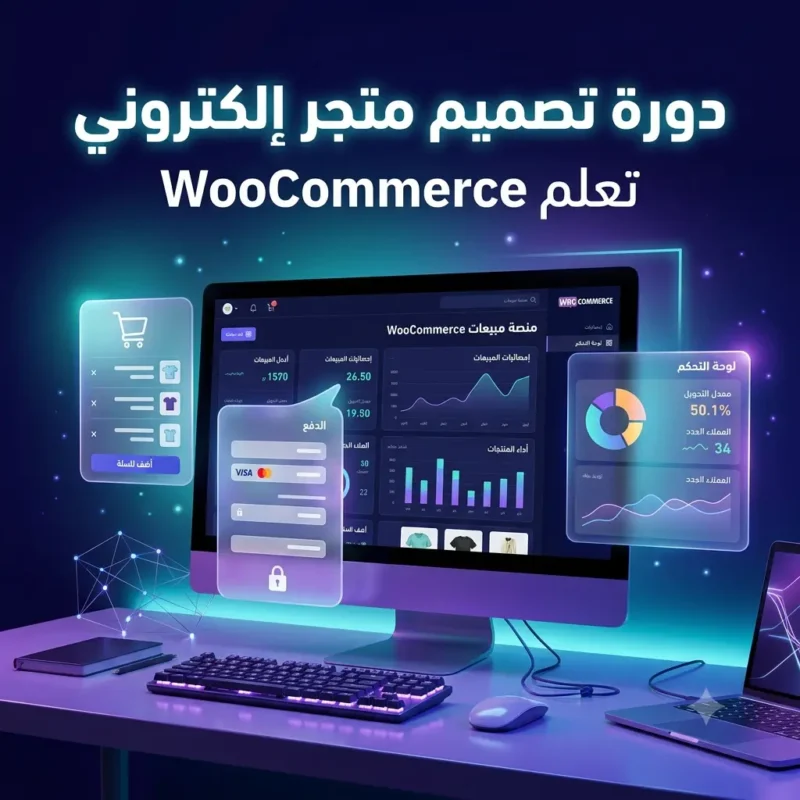 كورس تصميم متجر إلكتروني احترافي تعلم WooCommerce من الصفر